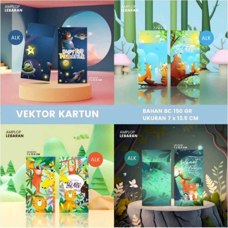 

Amplop Lebaran Idul Fitri 2024 unik isi 10pcs