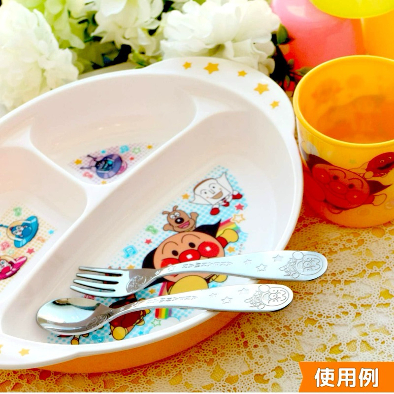 SENDOK GARPU ANAK LEC ANPANMAN STAINLESS STEEL MADE IN JAPAN