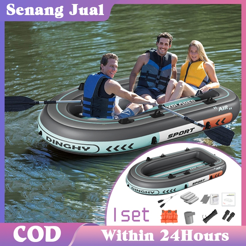 1Set Perahu Karet Rescue Perahu Karet Angin Perahu Karet Mancing Perahu Rafting