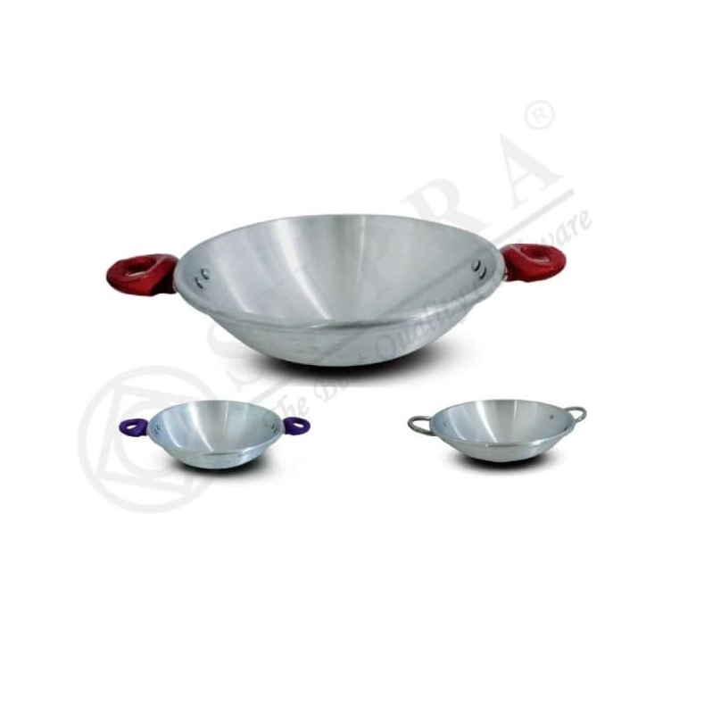 Supra Aluko Penggorengan Wajan 40cm | Wok 40 Cm Alumunium Teba