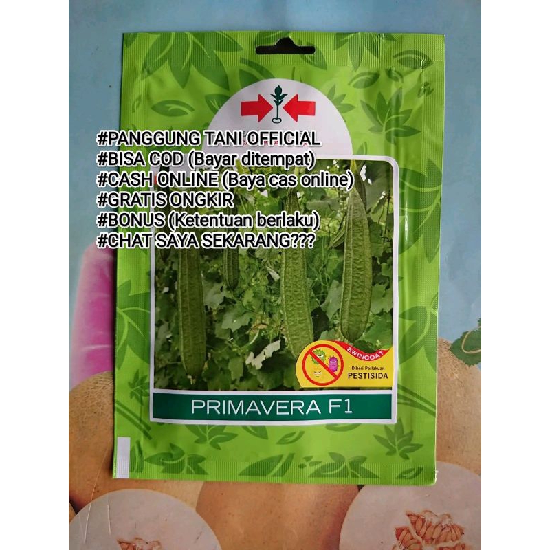 

Benih Gambas Oyong Primavera F1 Isi 75 Butir Kadaluarsa. 2025 (Terbaru Panjang ) Tidak Pahit/Termurah Seindonesia/Anti Virus Gemini Kuning, Layu Fusarium/Perawatan mudah/Tidak Pahit/Disukai Pasar/Tahan Simpan/Lebat Berbobot/100 % Ori Kemasan Pabrik