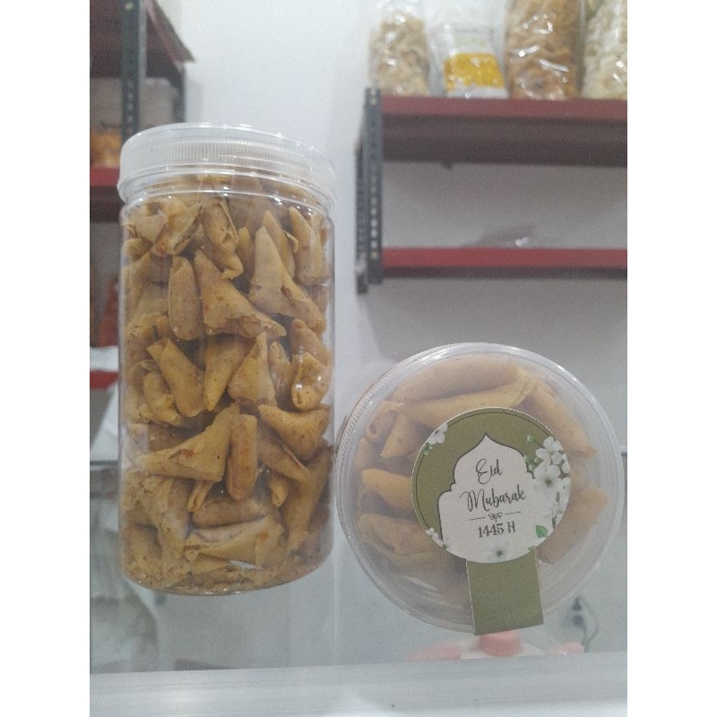 

Samosa Rasa Abon Udang toples 1000ml berat 450gr