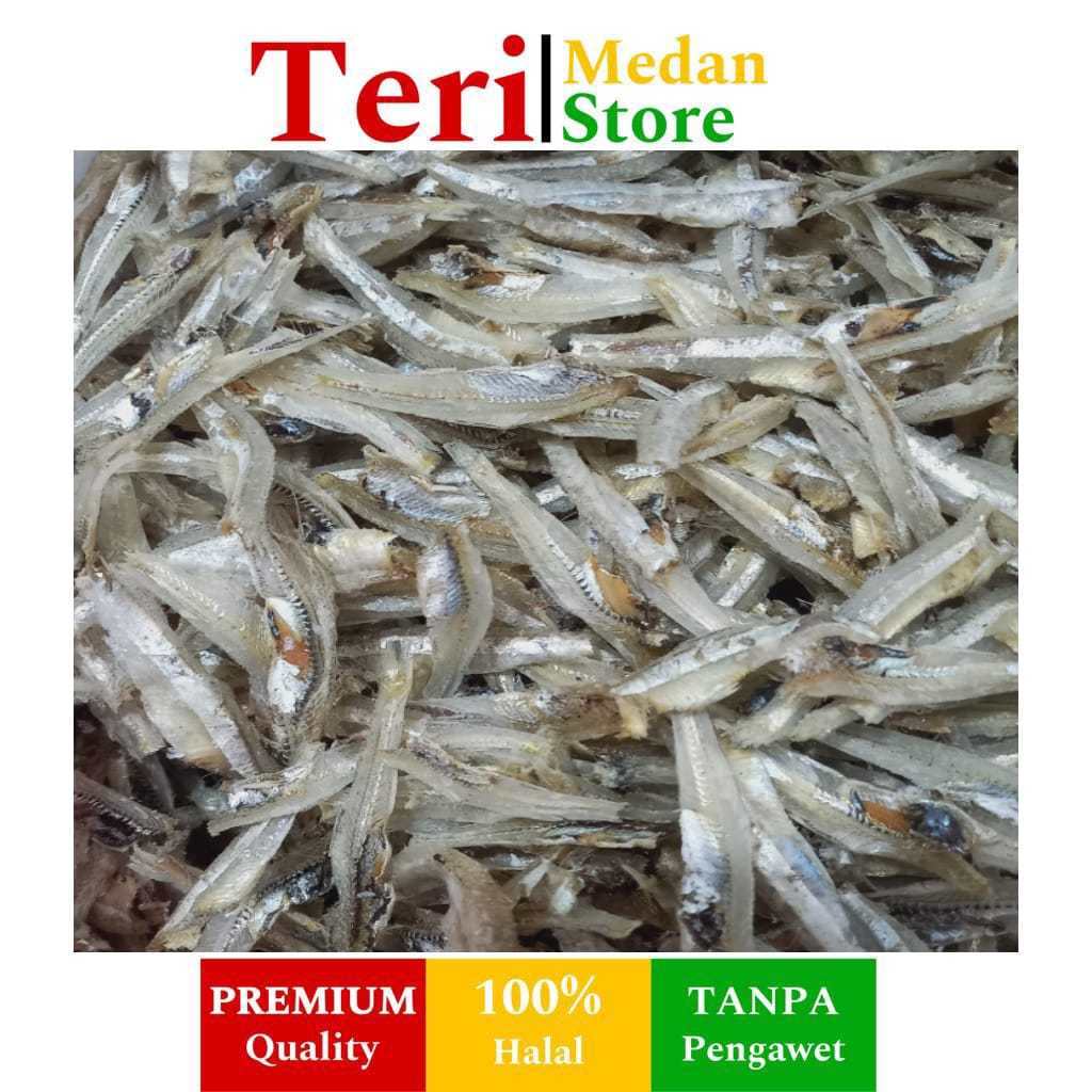 

Ikan teri kacang jengki belah kering asli medan rasa krispi kualitas super berat 1 kg