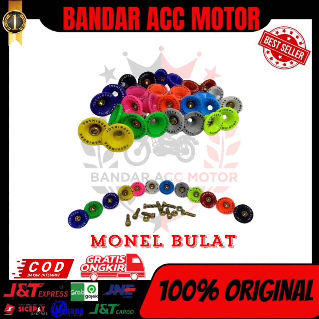 PROMO RING MONEL SHARKY MONEL BULAT + BAUT ISI 20 BAHAN PLASTIK + MUR BAUT - VARIASI MOTOR