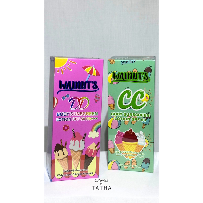 Walnuts Body Sunscreen Lotion SPF 50 PA+++ | CC & DD Body lotion | Whitening Lotion