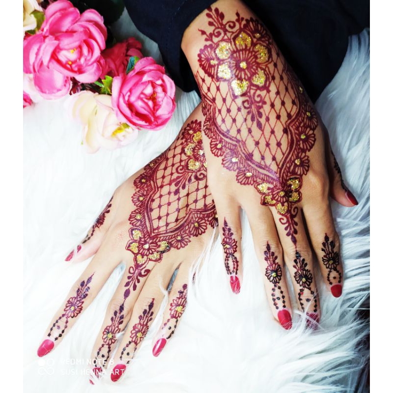 CETAKAN HENA//STIKER HENNA MURAH