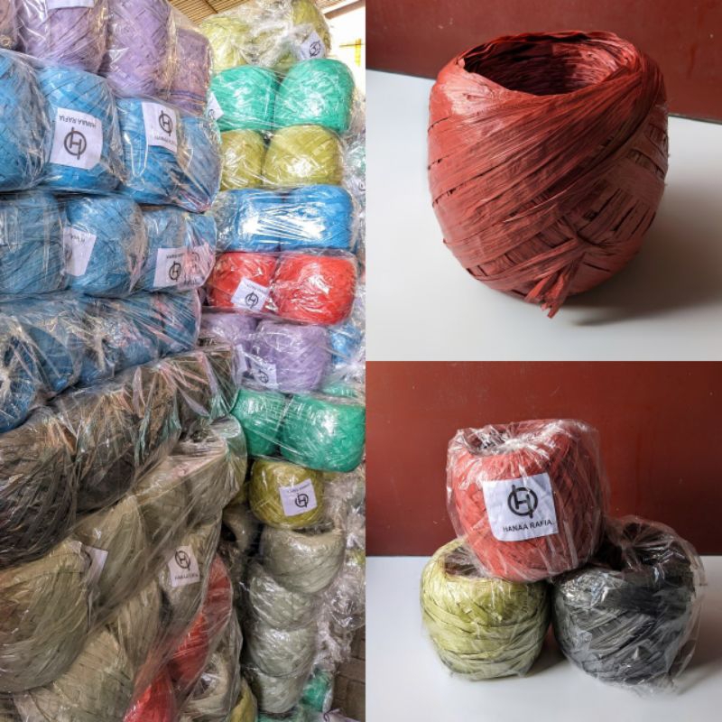 

TALI RAFIA | Tali Plastik WARNA - Tali Rafia 500gr
