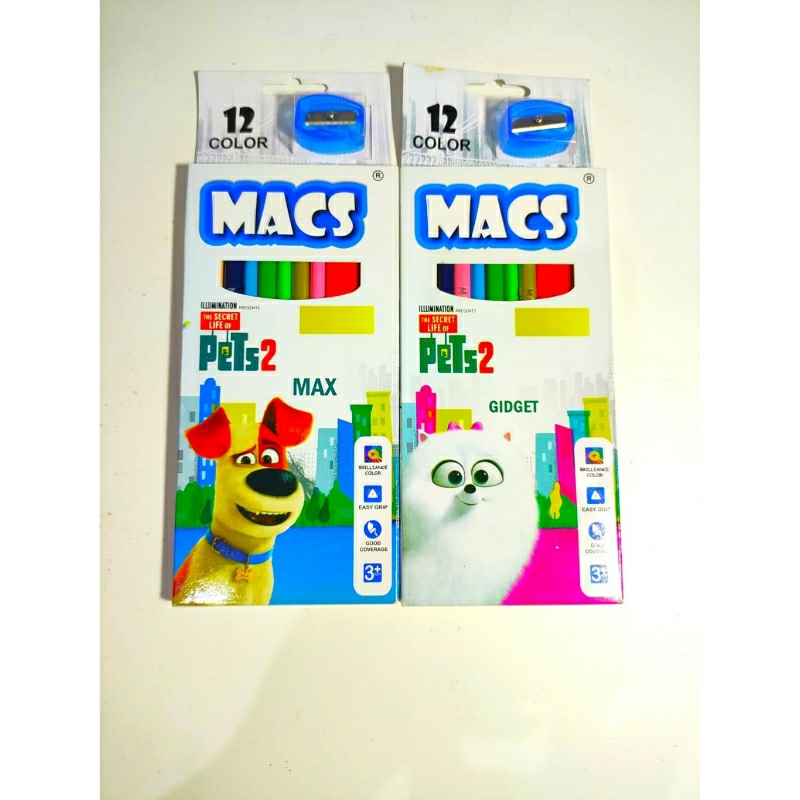 

Macs Pensil Warna The Secret Life Of Pets 2 - Gidget and Max (12 colors)
