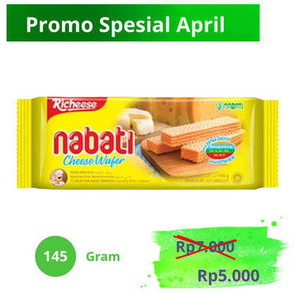 

Wafer Nabati Richeese 145 gram / Wafer Rasa Keju