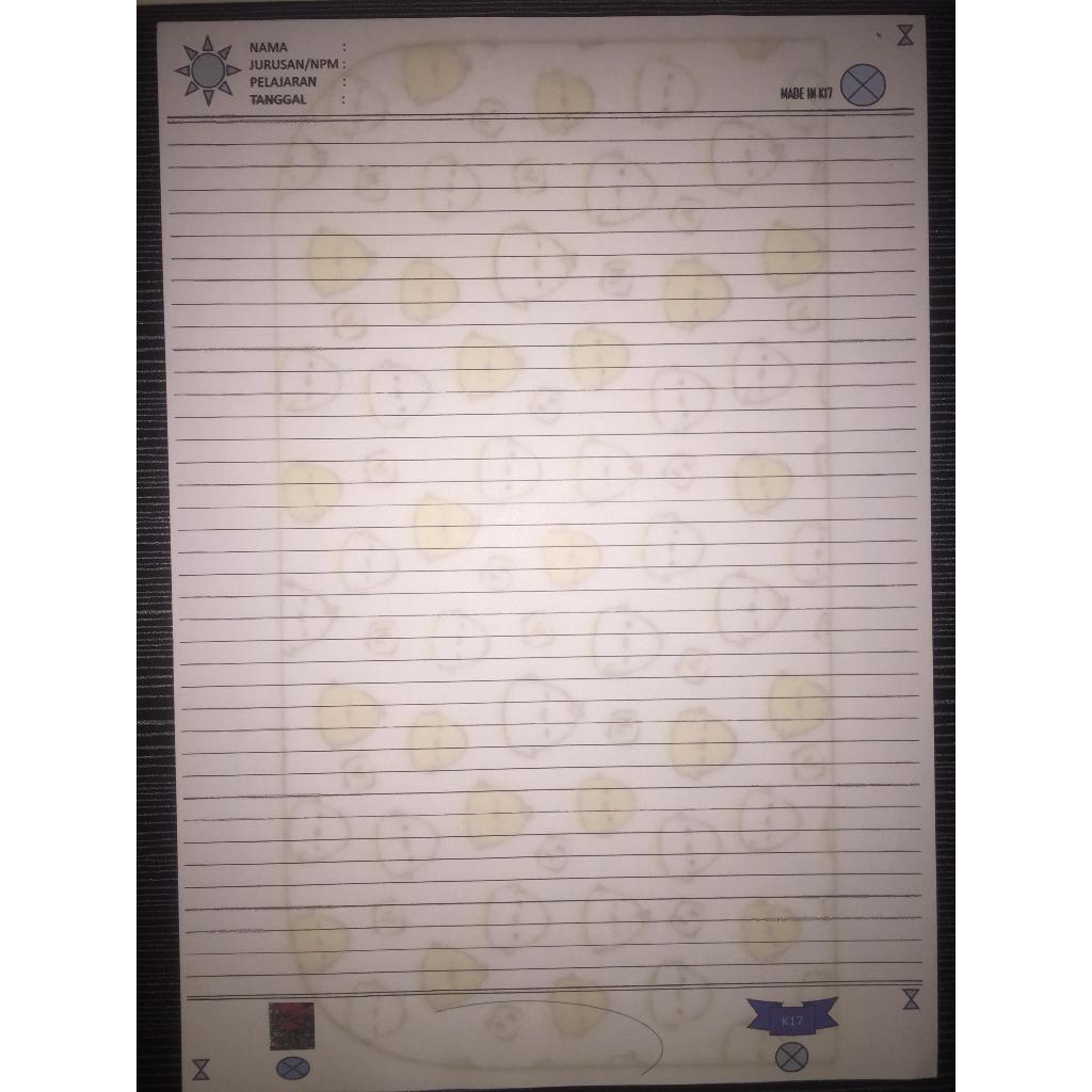 

buku bigboss bermotif gambar & kertas hvs 4:6