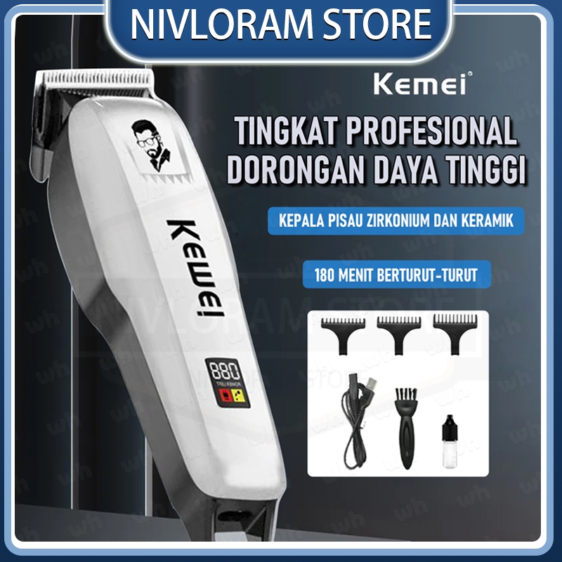 KM-PG232 kemei Hair Clipper - Mesin Cukur Rambut Brewok Jenggot