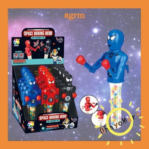 

Juqi space boxing hero candy / Permen mainan boxing super hero 8grm