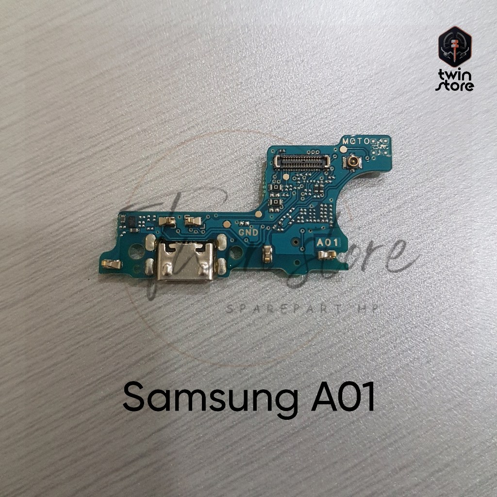 Papan Cas Konektor Charger Mic Samsung A01 Original