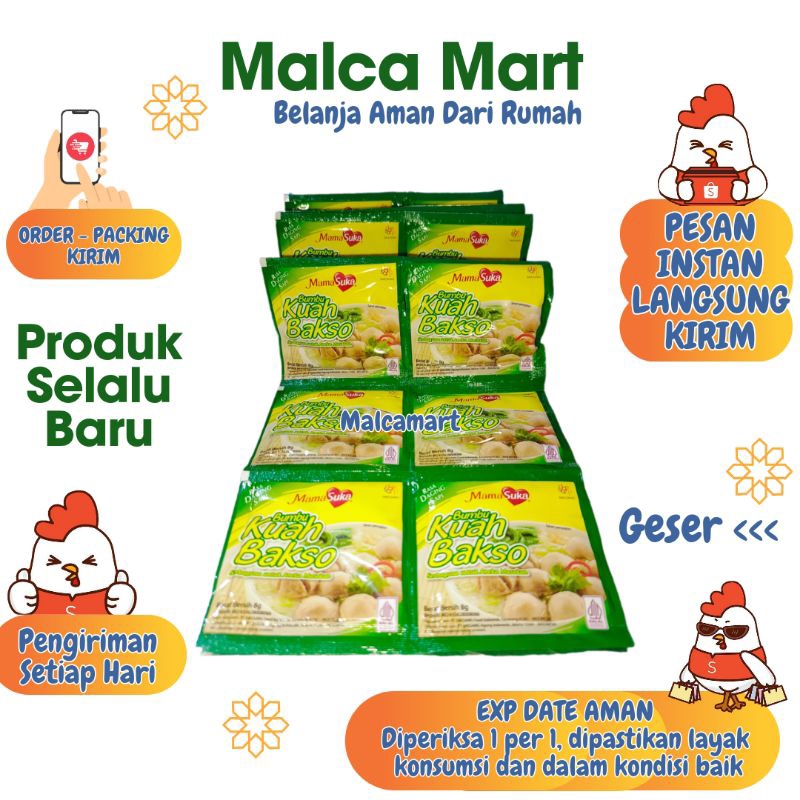 

Bumbu Kuah Bakso Mama Suka 12 pcs @8 gram