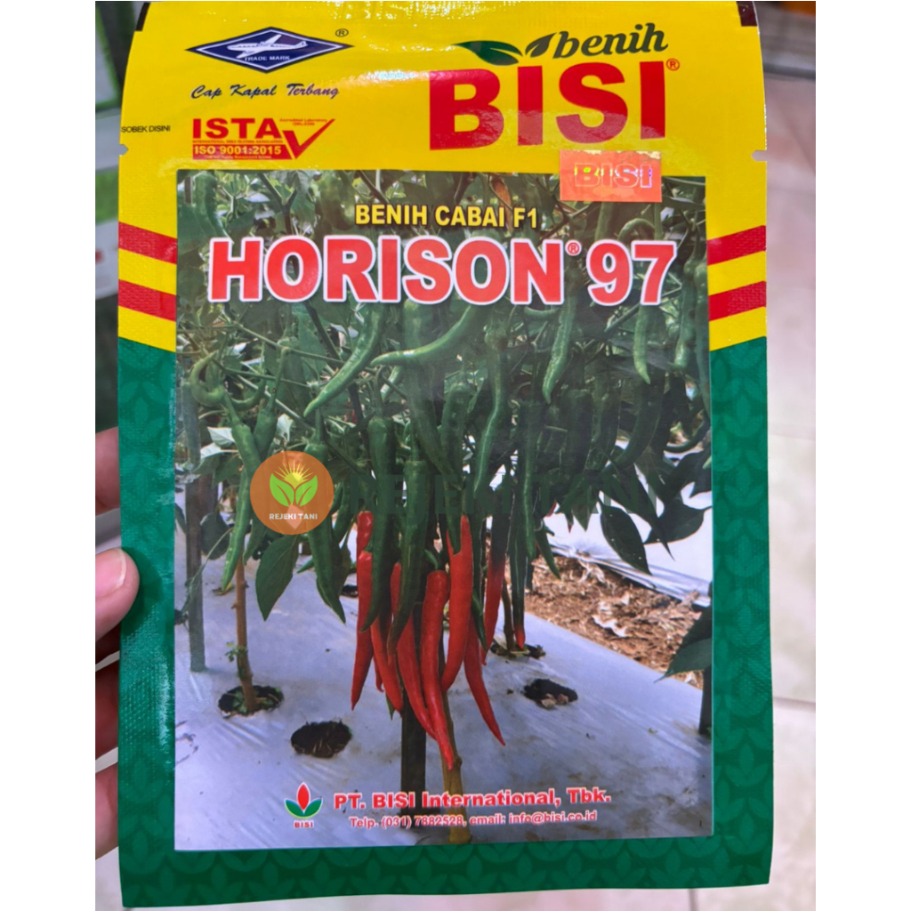 Benih cabe Besar Horison 97 BISI kemasan 10 gram Cap Kapal Terbang