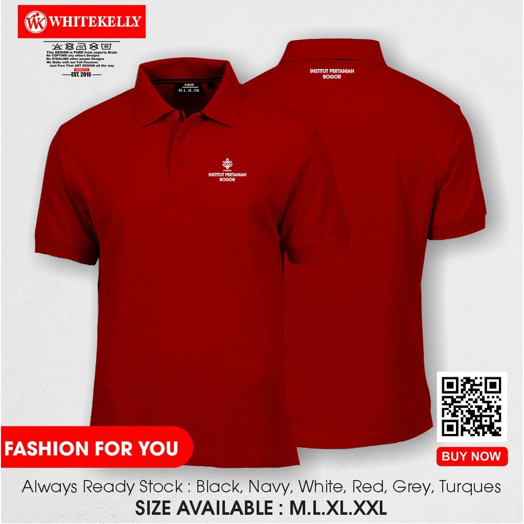Kaos Kerah poloshirtshirt IPB Institute Pertanian Bogor