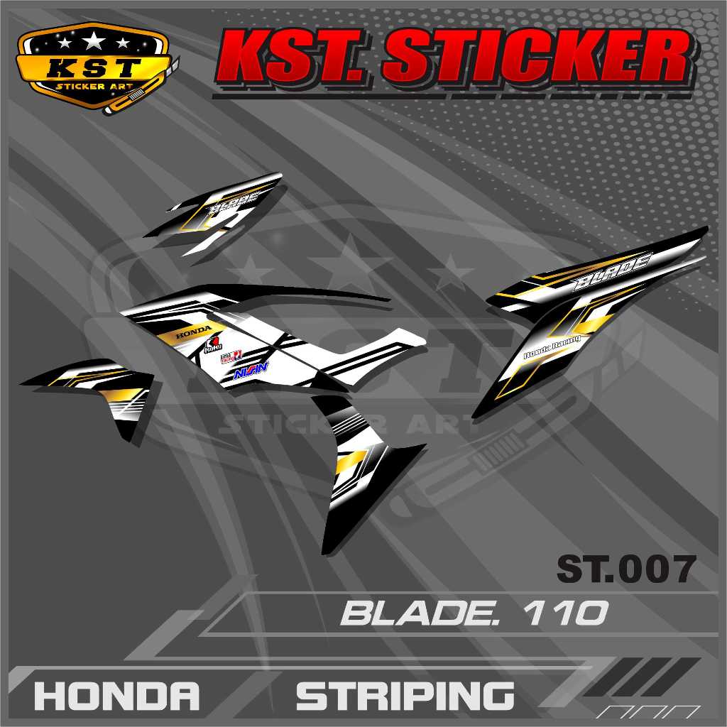 Striping Blade 110 - Stiker Striping Honda Blade 110. ST 007