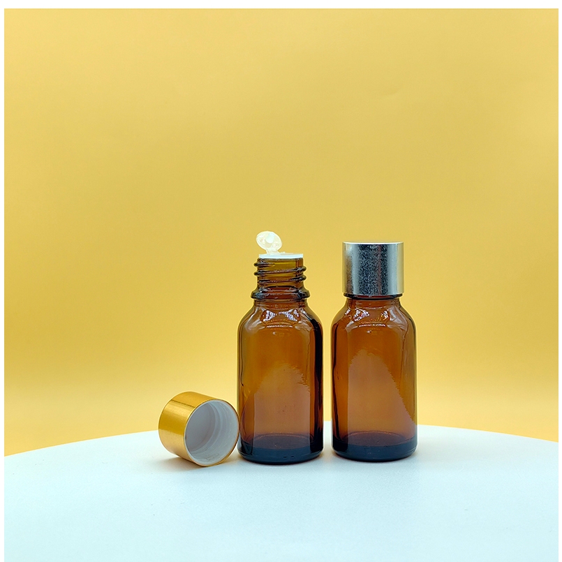 Kaca Botol 15ml Botol Tutup Ulir Amber Table Kaca Sumbat Bagian Dalam Pills Lotion Serum Botols Trav