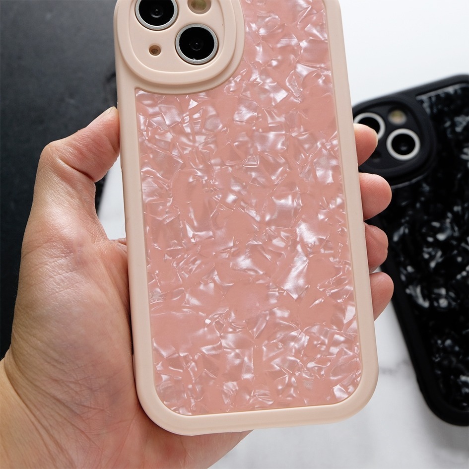 BEST SALE Pearl Black Pink Case Compatible Iphone Softcase 7 8 7 + 8+ X Xs Xr 11 12 13 14 15 16 Pro