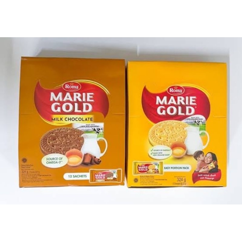 

marie goal isi 12 pcs dengan 2 farian rasa