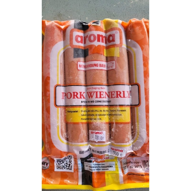 

aroma sosis pork wienerly 500 gr