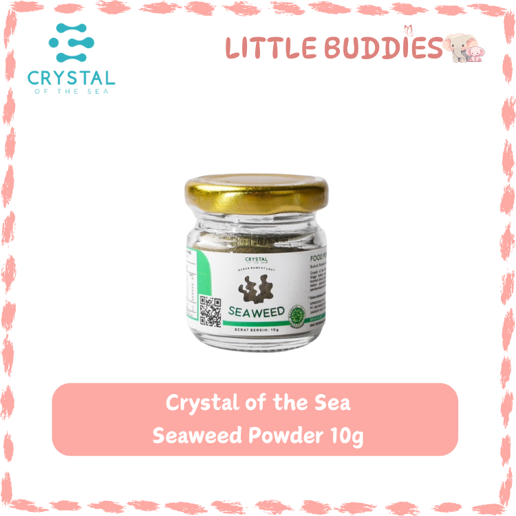 

Crystal of the Sea Seaweed Powder 10gr / Bubuk Rumput Laut / Bubuk Nori - Taburan Sup MPASI NON MSG
