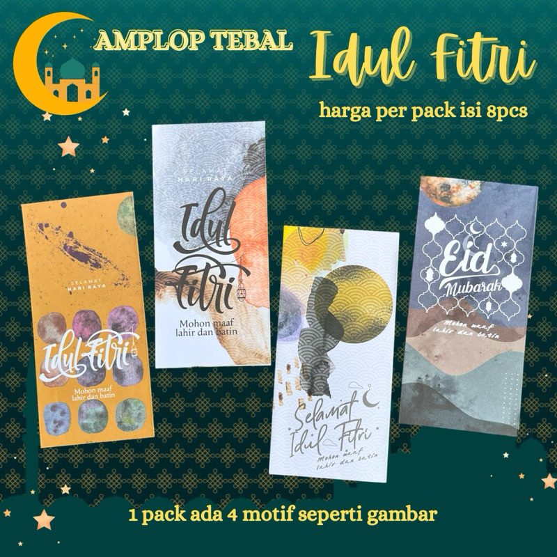 

Ampau angpao amplop lebaran isi 8pcs