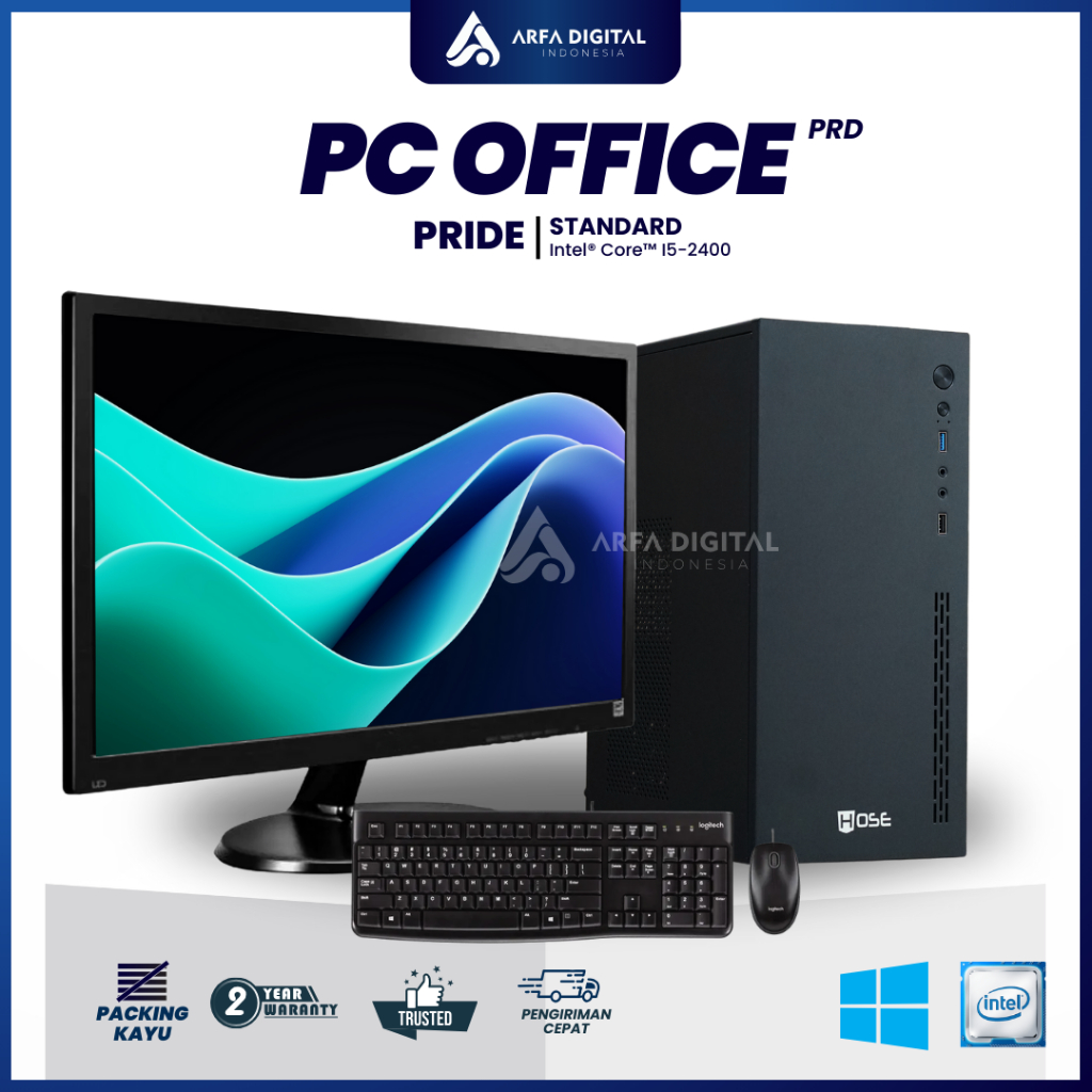 Komputer Full Set Murah Intel Core I5 Ram 8GB SSD 120GB HDD 500GB LED 19