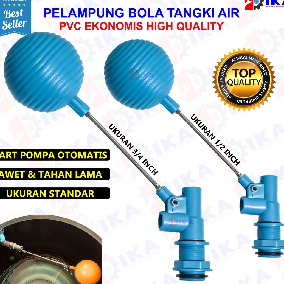 lZ PELAMPUNG AIR OTOMATIS MURAH 12 34 KRAN AIR OTOMATIS PELAMPUNG BOLA PVC MIRIP SUNMATIC TERMURAH