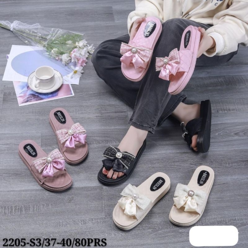 SENDAL WANITA JELLY MOTIF PITA KEKINIAN - KAMUDA PONTIANAK