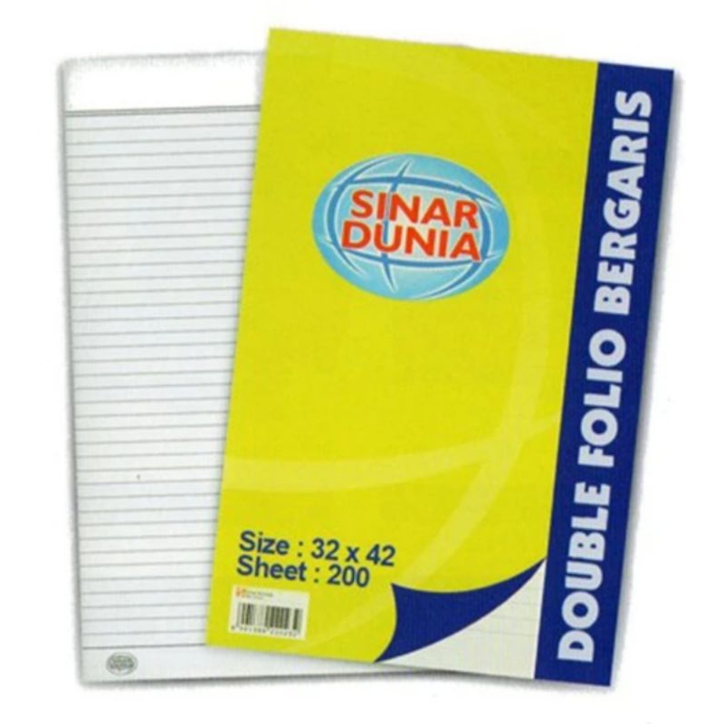 

KERTAS DOUBLE FOLIO UKURAN F4/LEGAL SIDU