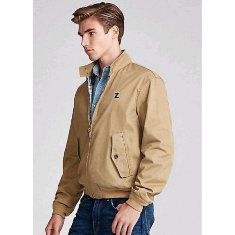 MEX21 Jaket Harrington Pria/Jacket Harrington CLETO CREAM/ Jaket Pria Kekinian.