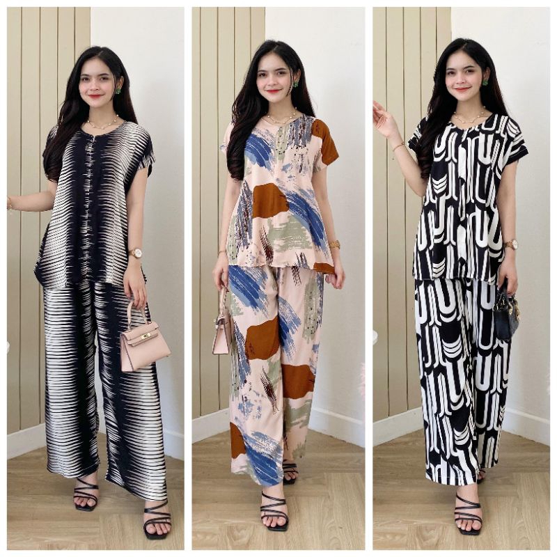 AISHA PANJANG ORIGINAL HD.ID / DAILYWEAR RAYON PREMIUM / BAJU TIDUR / ONE SET PIYAMA