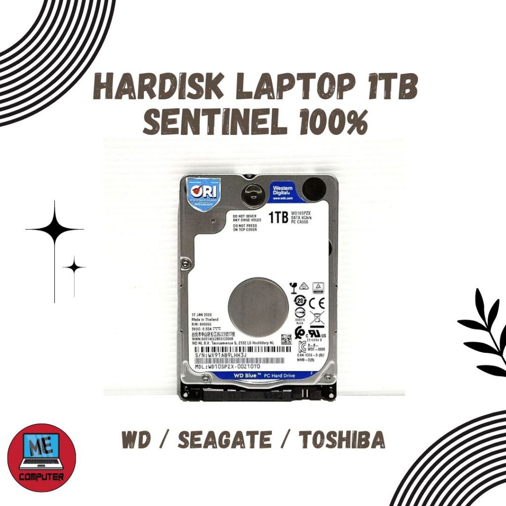 Hardisk Laptop 1TB Slim Harddisk Internal 2.5 inch