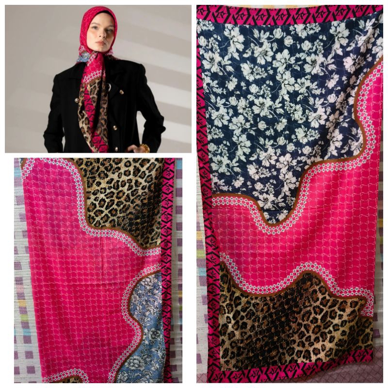 VZ SCARF - Elora Fuschia - Galanthus Fuschia - Rumaisha scarf Vivi Zubedi