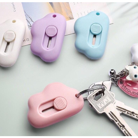 

SALE ⚡ Mini Cutter Lucu Bentuk Awan Pisau Kartun / Pisau Pemotong Kertas Mini Portable / Cutter Mini Karakter