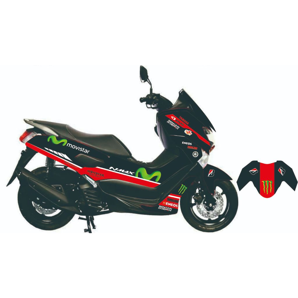 STIKER DECAL NMAX OLD NMOLD 02 MOVISTAR STIKER VARIASI