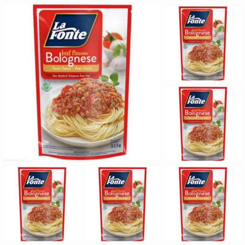 

La Fonte Pasta Sauce Beef Flavour Bolognese / Saus Spaghetti Bolognese Rasa Sapi 315 Gr