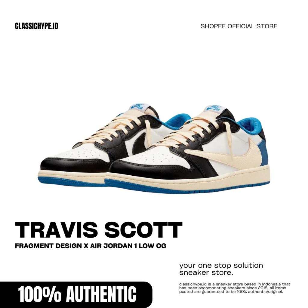 Travis Scott Fragment Design Air Jordan 1 Low Og
