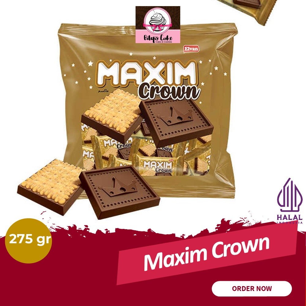 

Alvin Maxim Crown 275 Gram Chocolate Biscuit Salut / IMPORT TURKI