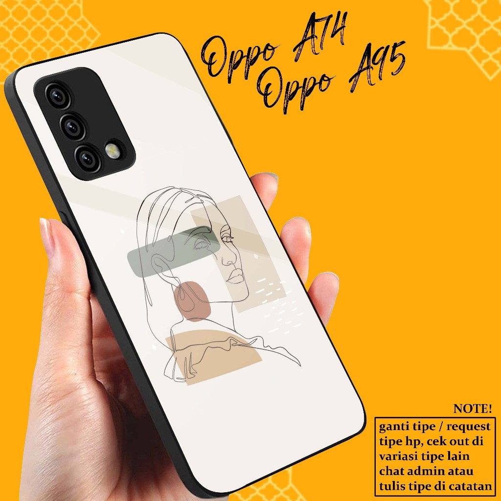 Case Oppo A74 / Oppo A95 - Casing Hp Oppo A74 / A95 - ( AESTHETIC ) - Case Hp - Casing Oppo - Softca