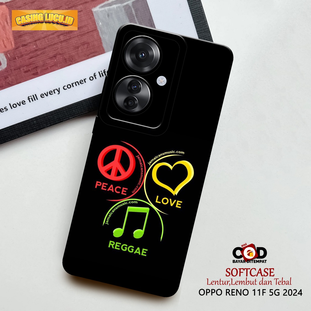 Case Hp Oppo Reno 11F 5G 2024 Terbaru - Fashion Case Band - Casing Oppo Reno 11F 5G 2024 - Softcase 
