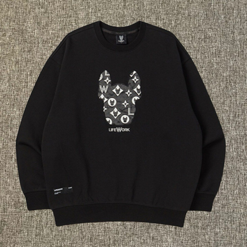 Lifework Monogram Radog Face Sweater Black Original / Life Work
