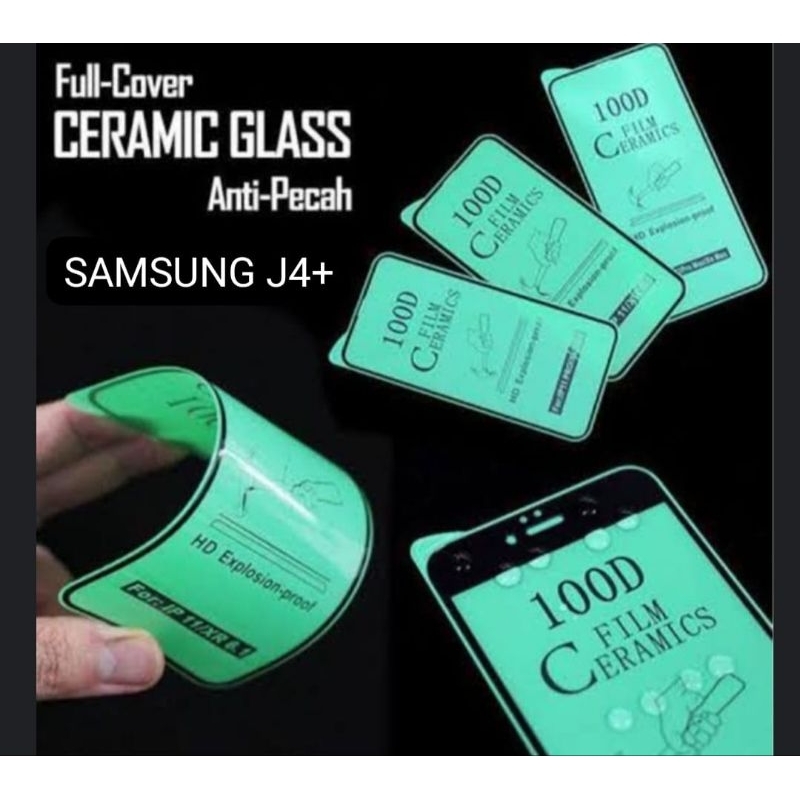 Tempered Glass Ceramic Film ANTI FINGERPRINT Samsung J4plus Samsung J4+
