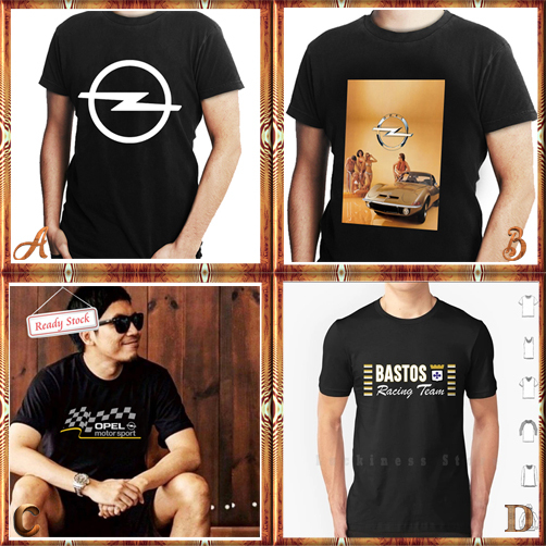 Kaos Vintage Opel Motorsport Tshirt Bahan 100% Cotton