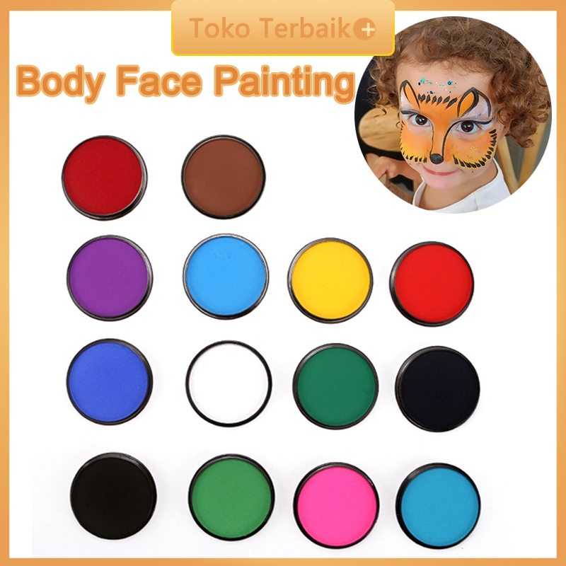 Face Body Painting 30g Cat Wajah dan Badan Make Up water-base Cosplay Halloween Painting Palette