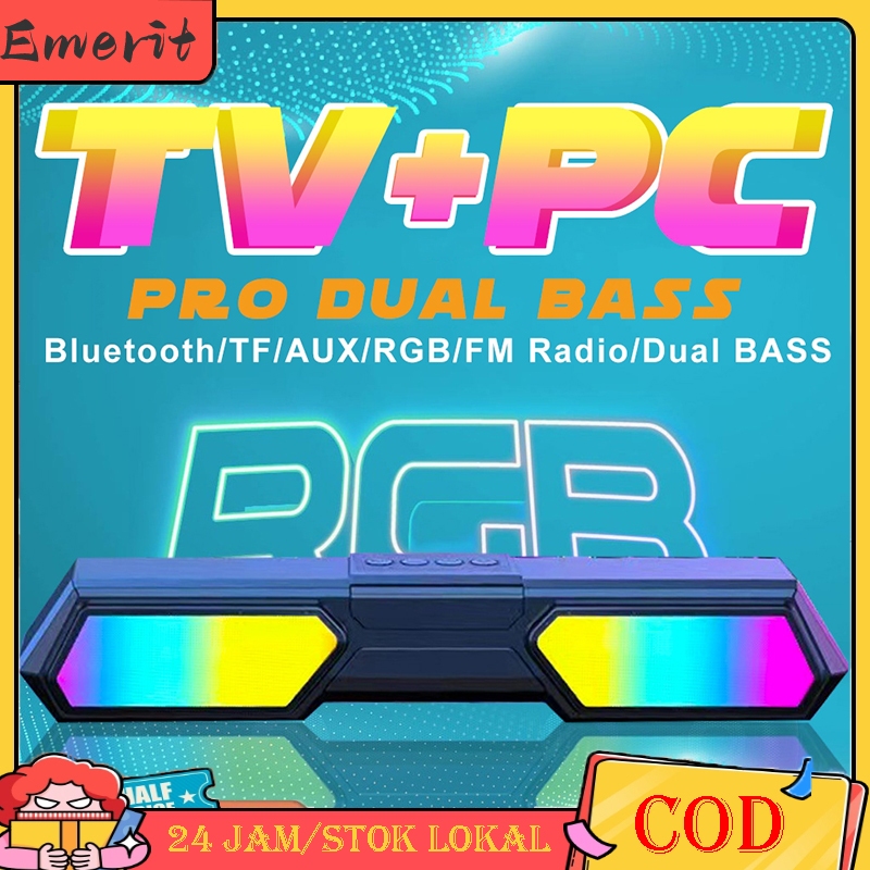 【COD】Speaker Bluetooth Soundbar Super Bass Robot 2 Speaker jbl Original Computer TV Laptop Gaming Mu