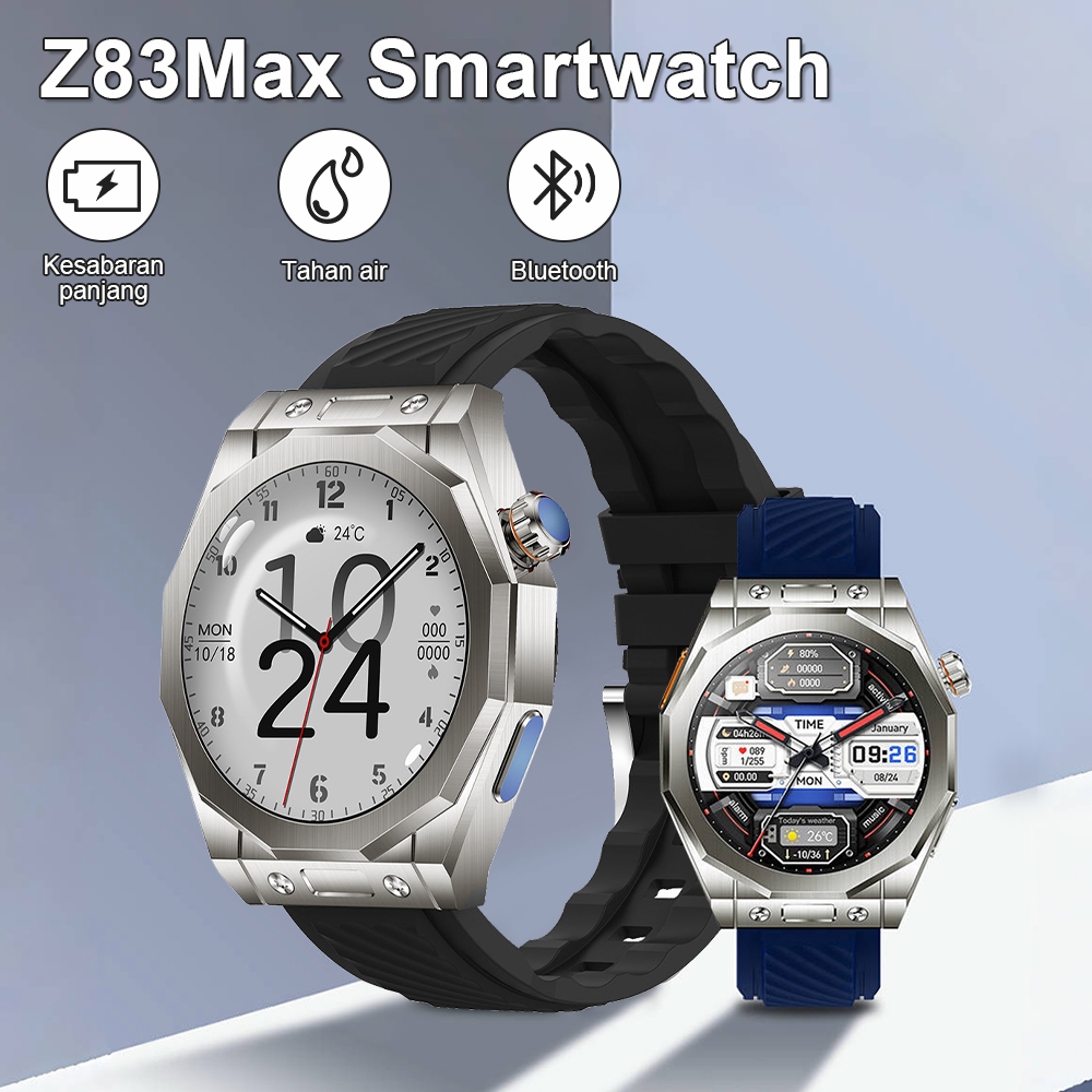 Smartwatch Z83 Max Ultra HD IP68 SUPPORT ANDROID & IOS Pelacakan Denyut Jantung Bluetooth Layar
