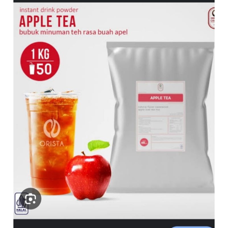 

serbuk buah apple tea segar