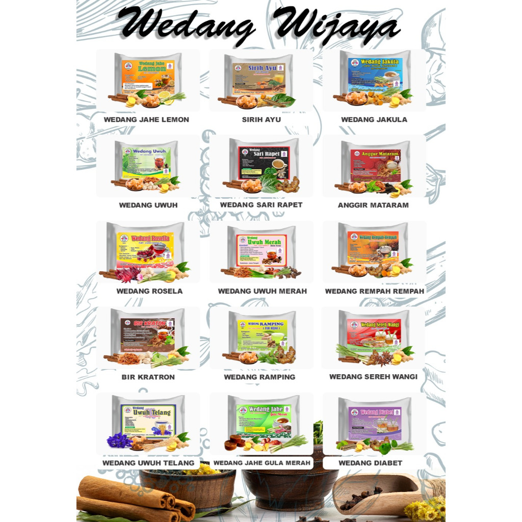 

Wedang Wijaya Solo / Tradisional herbal drink / Wedang Rempah / Wedang Uwuh / Traditional Tea